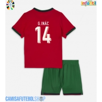 Camisa de time de futebol Portugal Goncalo Inacio #14 Replicas 1º Equipamento Infantil Europeu 2024 Manga Curta (+ Calças curtas)